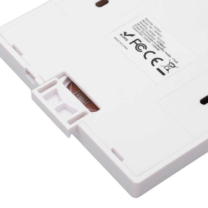 Smart Wall Touch Switch 433MHz Tempered Glass Panel Wiring Free