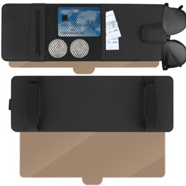 Windspeed Polarized Sun Visor Extender for Car Visor Extender Sun Blocker with Sunglasses Holder Card Storage Net Bag and Cloth Bag, Protect from Glare and Harmful Light