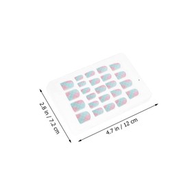 MERRYHAPY 48 Boxes Fake Nails Kit False Toenails False Nails Short Square False Nails for with Glue False Nails with Glue Press-on Nails False Nails for Pink Mini Colorful