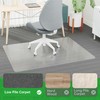 100pointONE Office Chair Mat for Low Pile Carpet Floor, Clear