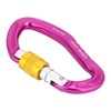 Aluminum Alloy 24KN Carabiner D Buckle Spring Clip Keychain Hook