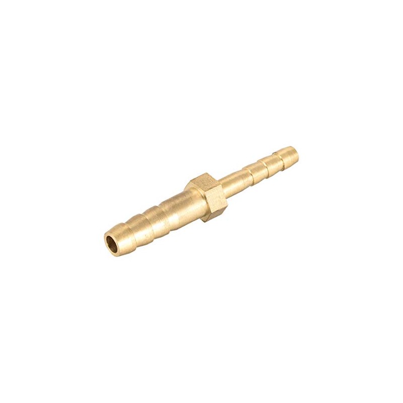 sourcing map Straight Brass Barb Fitting Reducer, Fit Hose ID