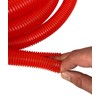 PE Red Corrugated Conduit Flexi Pipe Tube Split 23mm -