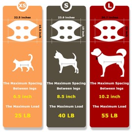 ATO-DJCX Cat Grooming Hammock Harness for Small Dogs,Pet Hammock Restraint Bag,Dog Grooming Sling for Trimming Nail and Ear/Eye Care(XS Size,6.5")