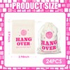 24 Packs Muslin Drawstring Bags 4x6 Wedding Hangover Kit Holder