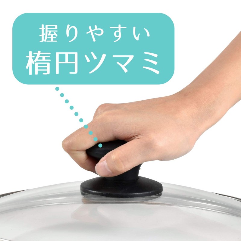 Wahei Freiz AME-7191 Glass Lid, 10.2 inches (26 cm), Full
