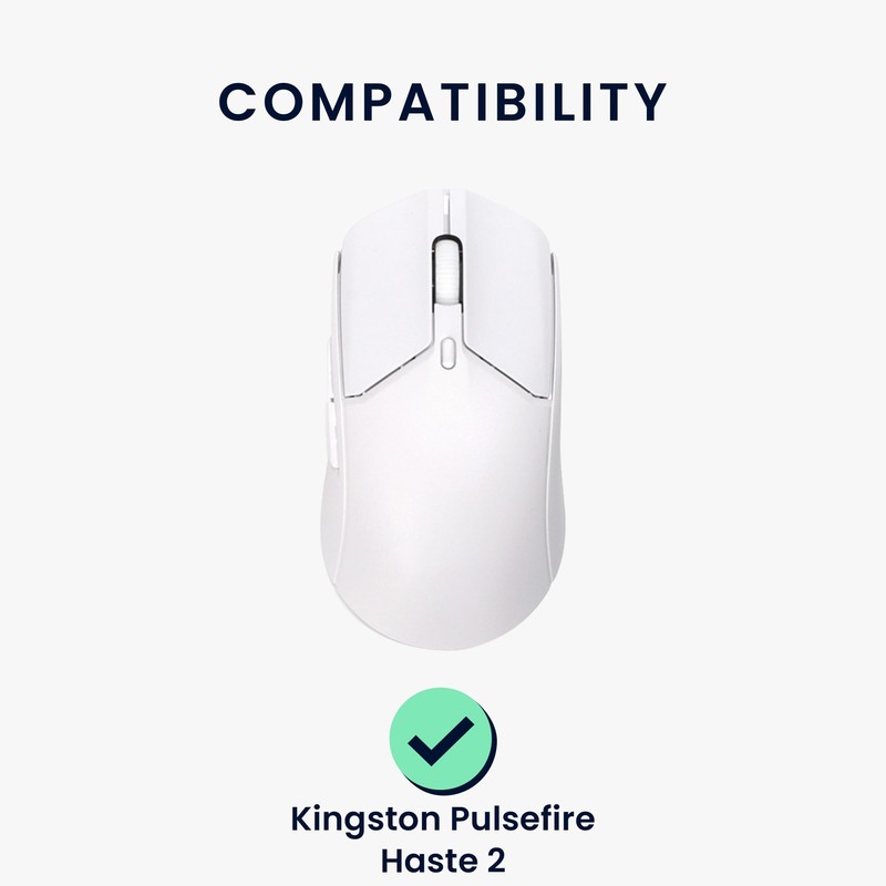 kwmobile Mouse Feet Sticker Compatible with Kingston Pulsefire Haste 2