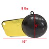 Extreme Max 3006.6984 Coated Pancake Downrigger Weight - 8 lbs.