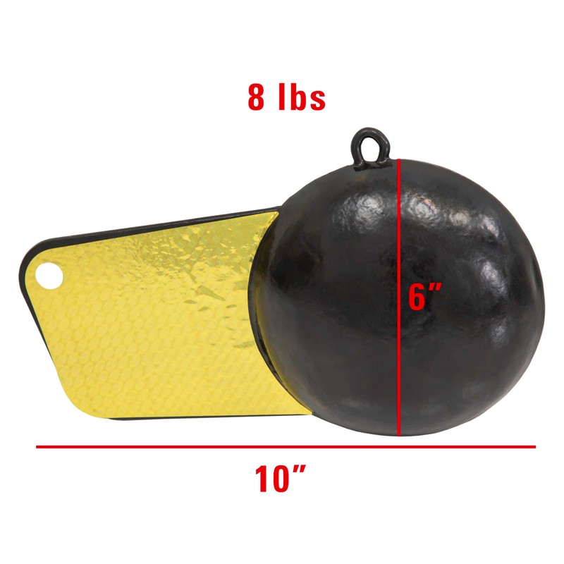 Extreme Max 3006.6984 Coated Pancake Downrigger Weight - 8 lbs.