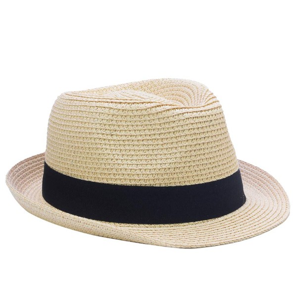 Yosang Summer Foldable Panama Fedora Straw Hat for Children Short