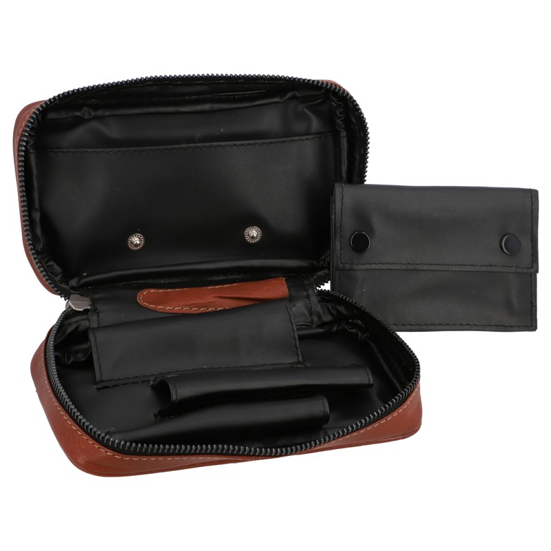 Gusti Leder studio Genuine Leather Pipe Cigar Pouch Holder Suitable