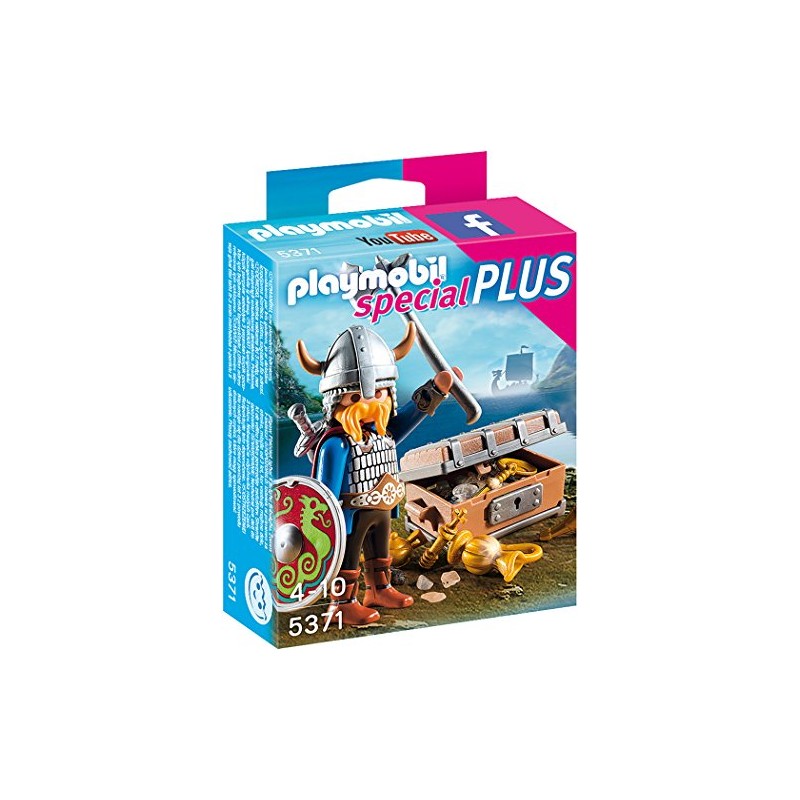 Playmobil 5371 Specials Plus Viking Toy with Treasure