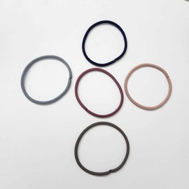 Hair Ties for Thick Hair, Multicolor, Large Elastics, 5 Pack