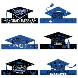 Graduation Paper Hat, Graduation Season Party Decoration, 2025 Graduation Party Photo Accessories, Graduation Party Prop, DIY Scratch Paper Crown, Cardboard Craft Kit, 6PCS with Ropes