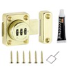 PATIKIL Cabinet Password Latch, Zinc Alloy Keyless Combination Lock 3-Digit