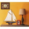 SAILINGSTORY Wooden Ship Model Sailboat Decor Yacht Classic America's Cup