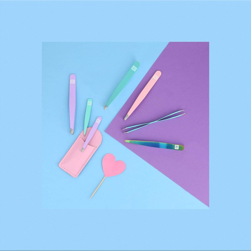 T4B ILU Eyebrow Tweezers Pink