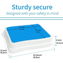 Wefaner Bath Step,Set of 3 Stackable Bathtub Non Slip Safety Step Stool, Indoor/Outdoor Handicap Wideing Hands Free Platform Medical Portable Stack-Able, for High Beds, Kitchens,Bathroom.