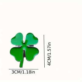 Unbranded 2PCS 3D Zinc Alloy Four-Leaf Clover Car Tail Emblem Lucky Charm Trunk Decal Kit