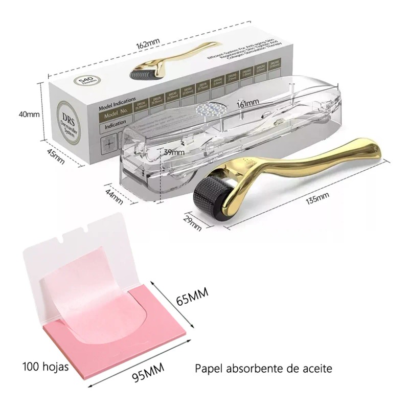 Derma Roller 0.25mm Facial Cabello O Rodillo Para Barba
