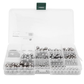520Pcs Stainless Steel Balls Assortment Industrial Bearing Assembly for Grinding Tool