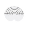 100Pcs Hair Heat Shield Guards with Scale Single Hole PVC