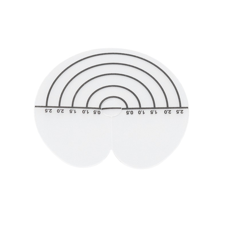 100Pcs Hair Heat Shield Guards with Scale Single Hole PVC