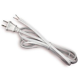 National Artcraft® 6' Lamp Cord Has Socket with Flexible Mounting Collar - White (Pkg/5)