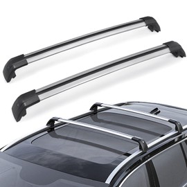 JDMON Compatible with Roof Rack Cross Bars Volvo XC60 2013-2018 with Side Rails Anti-Theft Locks Desigh, Aluminum Luggage Rack Crossbar for Rooftop Cargo Bag Carrier Kayak Canoe Bike, Sliver