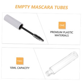 FRCOLOR 10pcs Mini Mascara Bottles 10ml Empty Mascara Containers Perfect for Artists