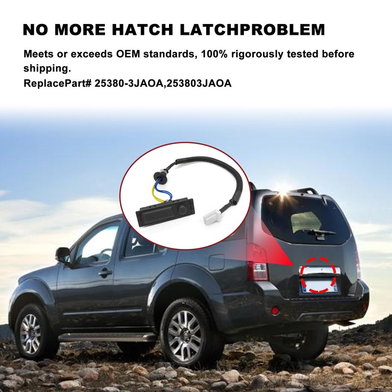 Hatch Release Button Trunk Latch 25380-3JA0A Rear Liftgate Tailgate Trunk