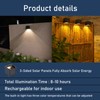 CNAHIWO Solar Sconce Lights Outdoor, Motion Sensor, Dimmable Up and