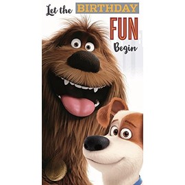 Secret Life of Pets "Let the birthday fun begin General Birthday Card