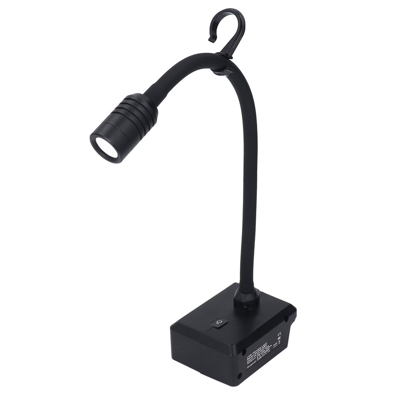 LED Work Light Cordless Gooseneck Lamp 3 Modes Dual USB