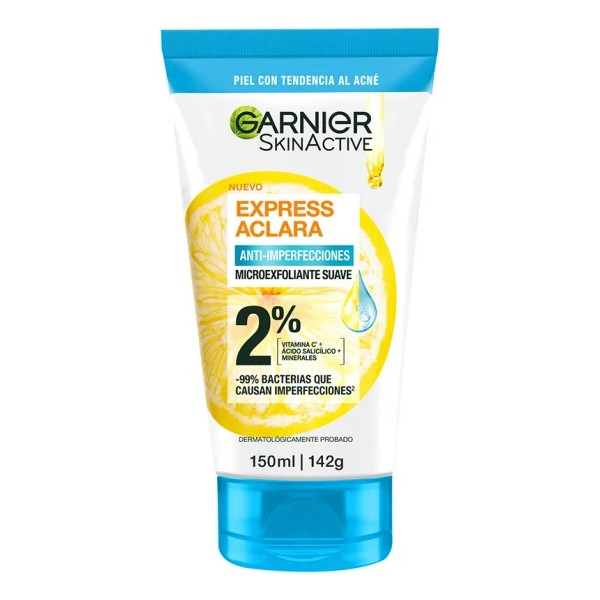 Garnier Skin Active Limpiador profundo exfoliante anti-imperfecciones con ácido salicílico