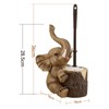 Elephant Toilet Brush and Holder Set - Space Saving, Deep