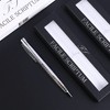Facile Scriptum Premium Metal Twist Ballpoint Pen, Ice Silver, Gift