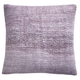 Drift Home - Mauve Gradient Cushion (43 x 43cm) - Sustainable Recycled Cotton - Filling/Padding Included - Textured Cushion with Mauve Dip Dyed Insert - Matching Throw Available
