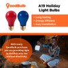 GoodBulb Memorial Day Light Bulbs - 60 Watt Red and