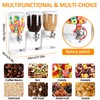 Petyoung Triple Food Storage Dispenser, 6L Capacity Cereal Container, Plastic