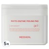 Mediheal Phyto Enzyme Exfoliating Pads, 90 sheets, 200ml, 5 packs / 메디힐 피토엔자임 각질 패드, 90매입, 200ml, 5개