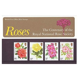 1976 Roses-The Centenary of The National Rose Society Mint Stamps Presentation Pack
