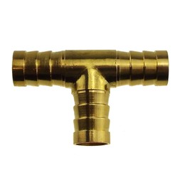 Brass T Y Joiner Various Piece Fuel Hose Gas Joiner TEE Connector (Various Size) 6mm 8mm 10mm 12.5mm 15mm 19mm 25mm 1/4" 5/8" 3/4" (T Piece 25mm 1")