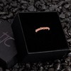 TJC Crossover Ring for Women in 18K Rose Gold Plated