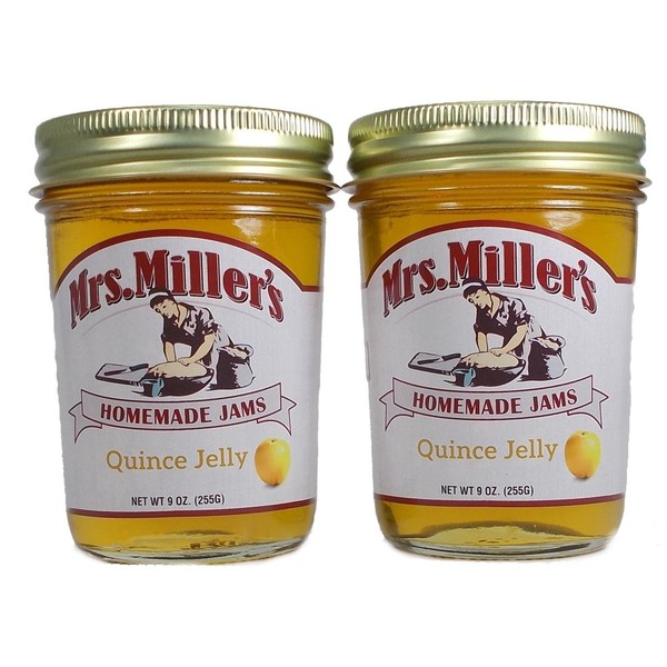 Mrs. Miller's Amish Homemade Quince Jelly 9 Ounces - Pack of 2