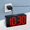 DreamSky Small Digital Alarm Clock for Bedroom, Large Big Numbers