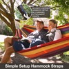 CHULIM Brazilian Double Hammock with Tree Straps,Extra Large 240x160cm,2 Persons