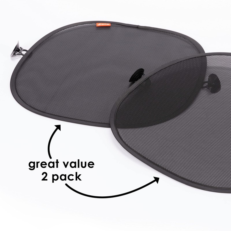 Diono Sun Stoppers Car Window Shades 2 Pack, Car Sun