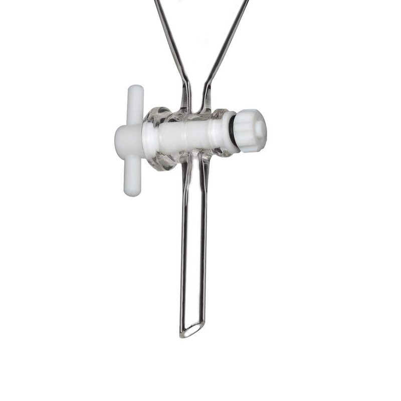 StonyLab Borosilicate Glass 250ml Heavy Wall Conical Separatory Funnel with