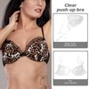 FENICAL Invisible Transparent Ultra-fine Strap Plastic Bra Disposable Underwear Bra